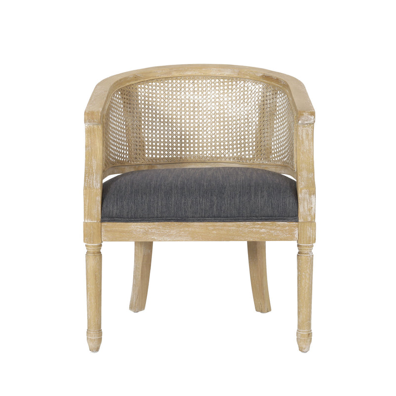 Curved Backrest Accent Chair - R&R Furniture Gallery (Fountain Valley, CA)