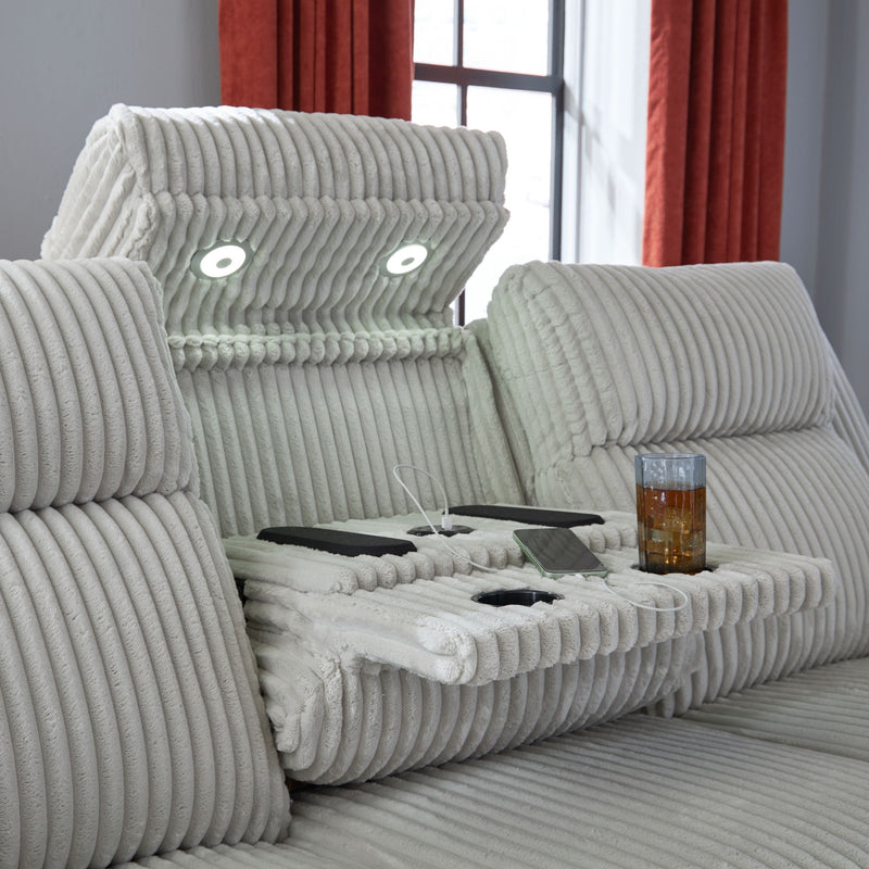 Forest Lake - Power Reclining Sofa With Adj Headrest - R&R Furniture Gallery (Fountain Valley, CA)