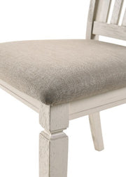 Fedele - Side Chair (Set of 2) - Tan Fabric & Cream - R&R Furniture Gallery (Fountain Valley, CA)