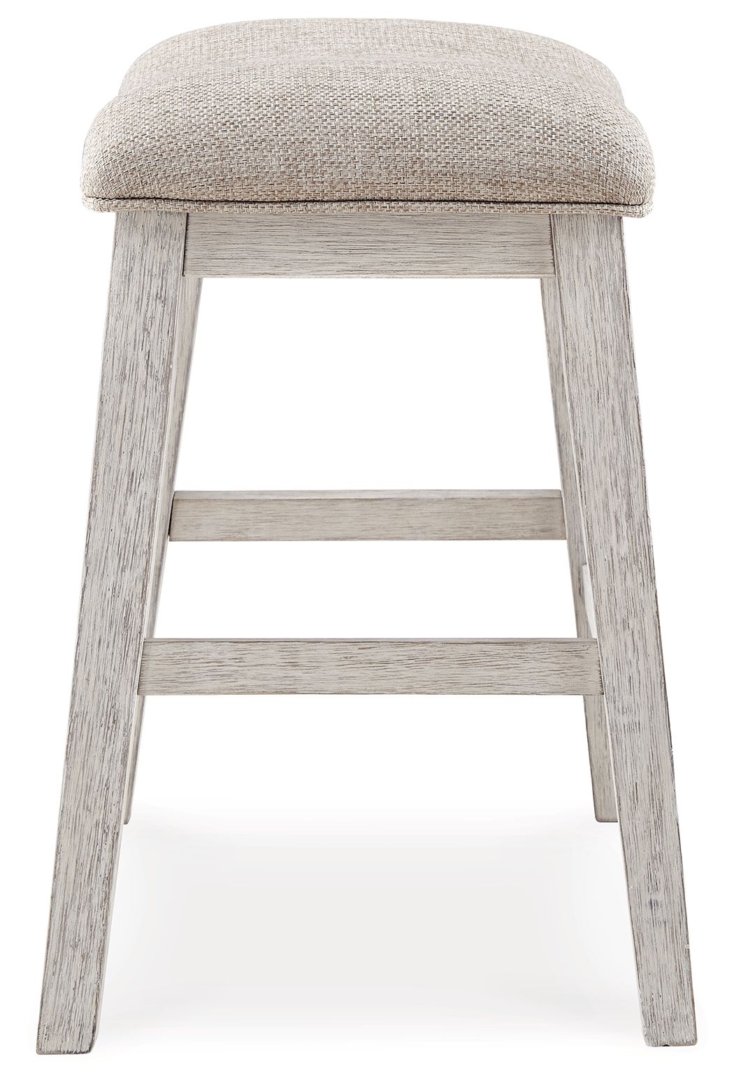 Skempton - Upholstered Stool (Set of 2) - White - R&R Furniture Gallery (Fountain Valley, CA)