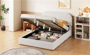 Upholstered Platform Bed With Hydraulic Storage System - R&R Furniture Gallery (Fountain Valley, CA)