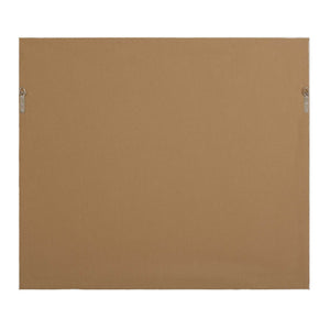 Blue Reverie - Framed Abstract Lake Print - Light Brown