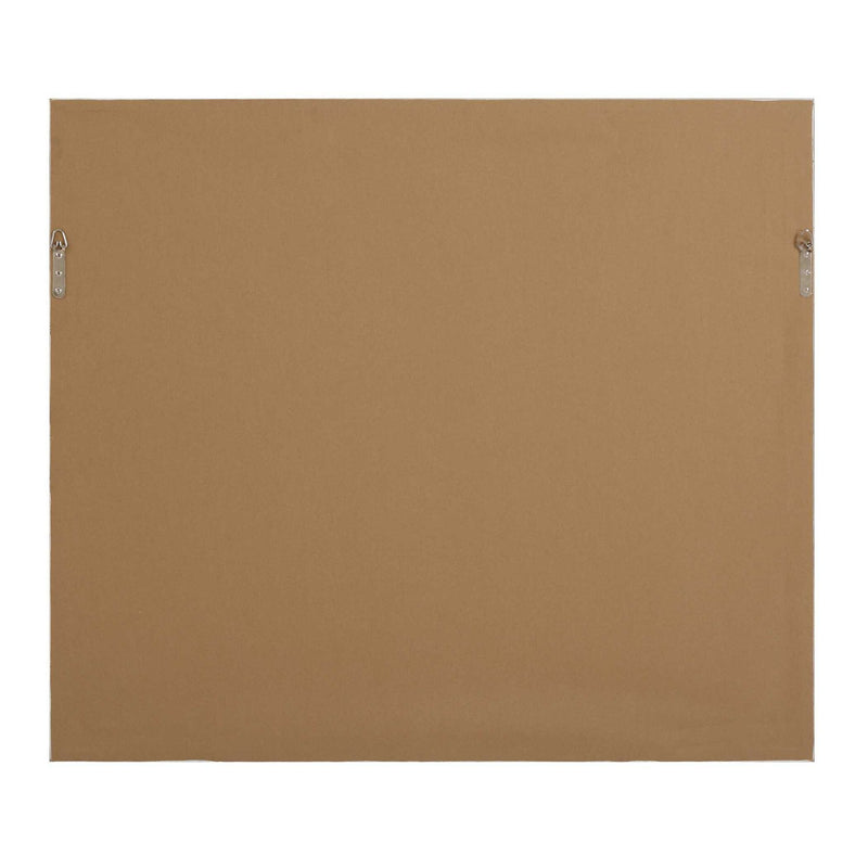 Blue Reverie - Framed Abstract Lake Print - Light Brown