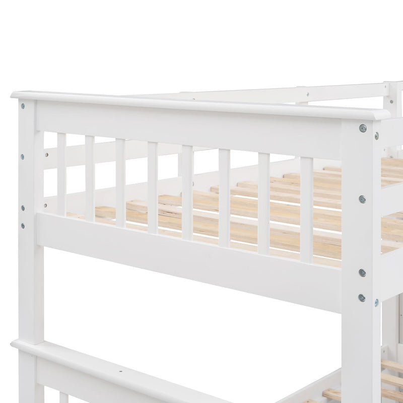 Stairway Bunk Bed With Storage And Guard Rail For Bedroom - R&R Furniture Gallery (Fountain Valley, CA)
