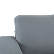 Modern Square Arm Sofa With Soft Fabric Upholstery, Deep Cushions - R&R Furniture Gallery (Fountain Valley, CA)