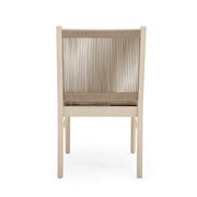 Cordoba - Dining Chair (Set of 2) With Acacia Wood Frame And Water Repellent Fabric - Beige / Yellow - R&R Furniture Gallery (Fountain Valley, CA)