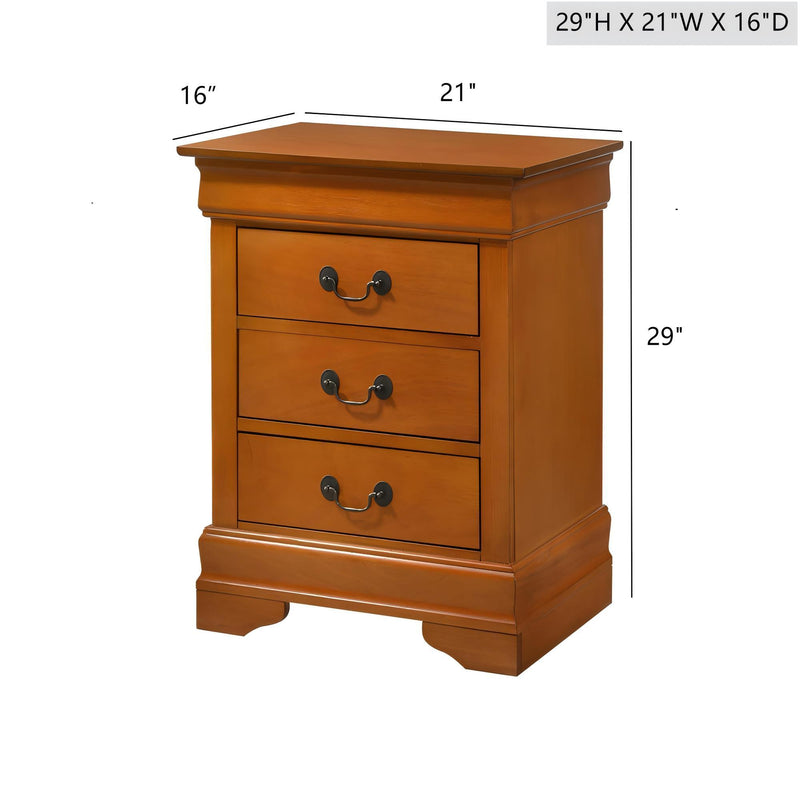 Louis Phillipe - Nightstand - Wood - R&R Furniture Gallery (Fountain Valley, CA)