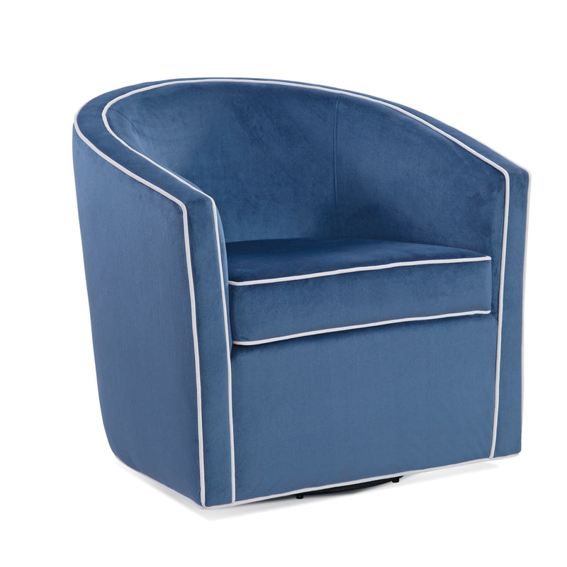 Kendall - Swivel Chair With Barrel Back Design - R&R Furniture Gallery (Fountain Valley, CA)