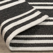Classic Home Palma Stripe Rug showing a beige and white striped area rug with soft texture and modern design.