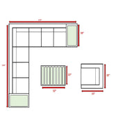 Stylish Entertainment Sectional Set, Outdoor Living - R&R Furniture Gallery (Fountain Valley, CA)