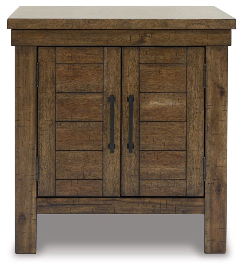 Moriville - Rectangular End Table - Grayish Brown - R&R Furniture Gallery (Fountain Valley, CA)