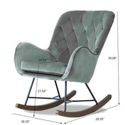 Hannah - Rocking Chair - Gray - R&R Furniture Gallery (Fountain Valley, CA)