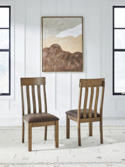 Urbinforte - Dining Upholstered Side Chair (Set of 2) - Light Brown - R&R Furniture Gallery (Fountain Valley, CA)