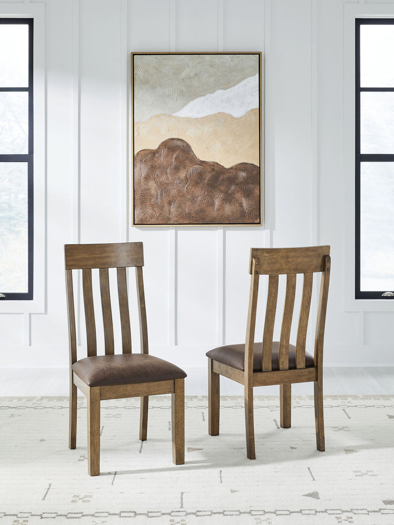 Urbinforte - Dining Upholstered Side Chair (Set of 2) - Light Brown - R&R Furniture Gallery (Fountain Valley, CA)