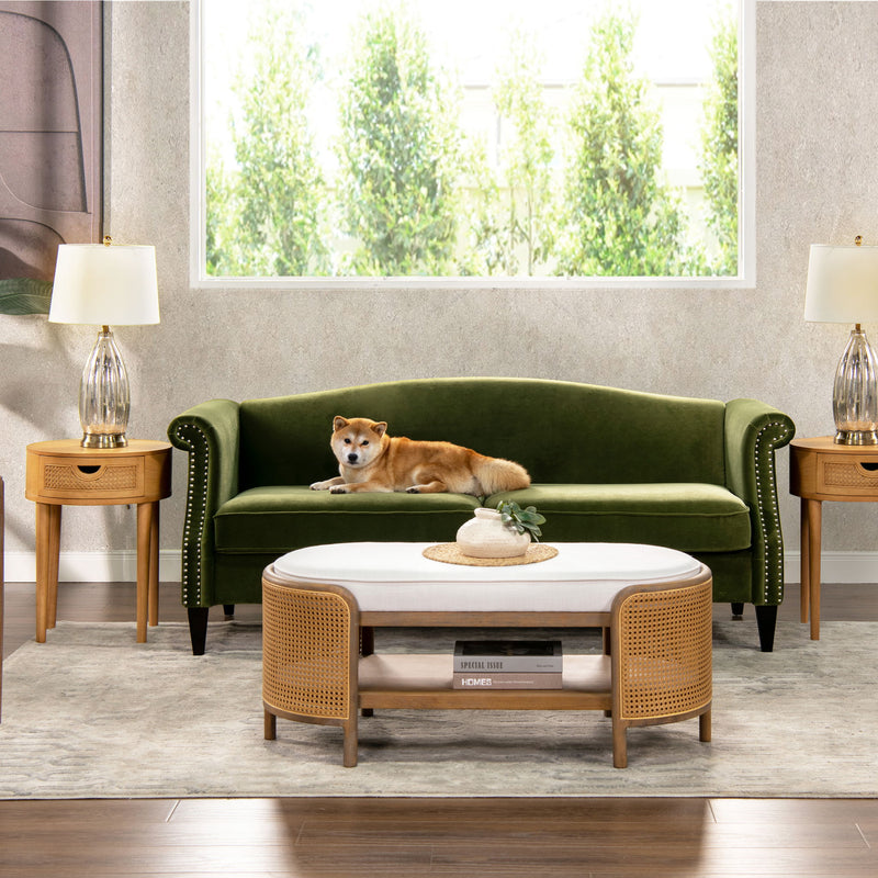 Elaine - Camel Back Small Space Sofa - R&R Furniture Gallery (Fountain Valley, CA)
