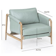 Chakka - Genuine Leather Accent Chair - R&R Furniture Gallery (Fountain Valley, CA)