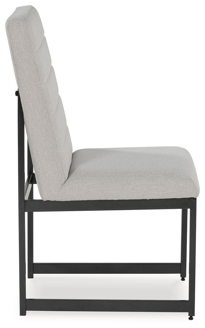 Tomtyn - Dining Upholstered Side Chair (Set of 2) - Light Brown - R&R Furniture Gallery (Fountain Valley, CA)