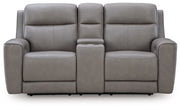 5Z-Comfort - Relaxation - Power Reclining Loveseat with Console / Adj Headrest - R&R Furniture Gallery (Fountain Valley, CA)