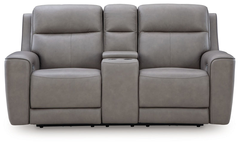 5Z-Comfort - Relaxation - Power Reclining Loveseat with Console / Adj Headrest - R&R Furniture Gallery (Fountain Valley, CA)