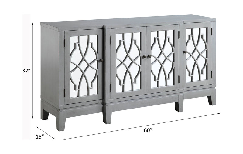 Magdi - Console Cabinet - Antique Gray - R&R Furniture Gallery (Fountain Valley, CA)