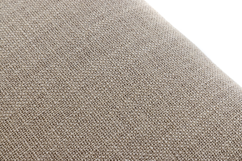 Beasley - Modern Beige Linen + Brass Dining Chair — view 4