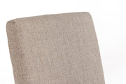 Beasley - Modern Beige Linen + Brass Counter Chair — view 4