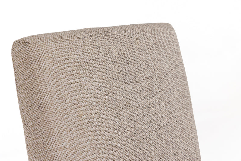 Beasley - Modern Beige Linen + Brass Counter Chair — view 4