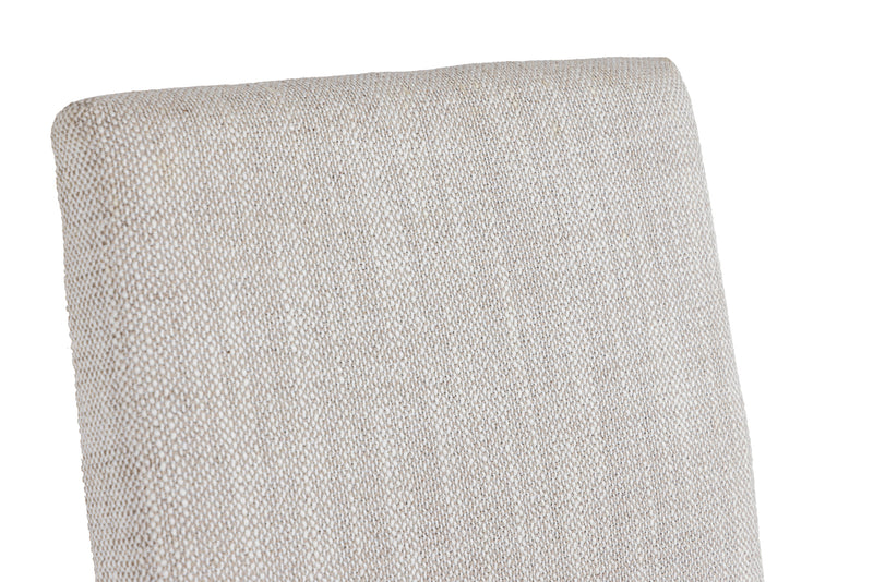 Beasley - Modern Off-White Linen + Brass Counter Chair — view 4