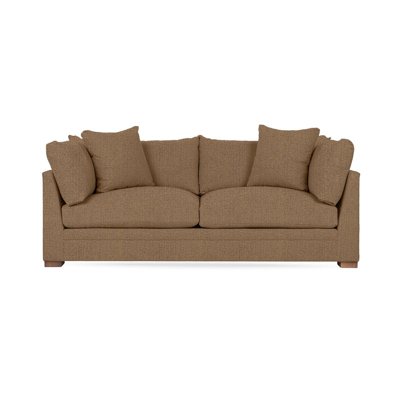 Classic Home Audrey stationary sofa with plush fabric and elegant design, featuring a cozy, cushioned seating area.