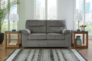 Bindura - Glider Loveseat - Mineral - R&R Furniture Gallery (Fountain Valley, CA)