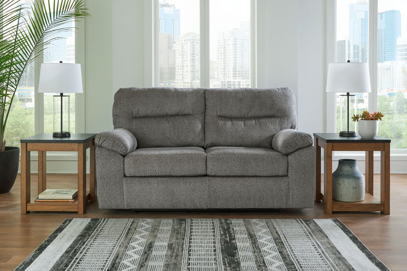 Bindura - Glider Loveseat - Mineral - R&R Furniture Gallery (Fountain Valley, CA)