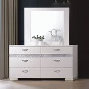 Naima II - Mirror - White High Gloss - R&R Furniture Gallery (Fountain Valley, CA)