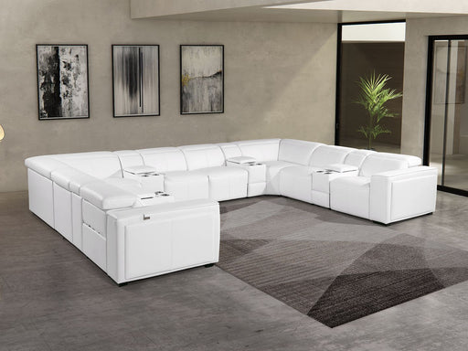 1224 - 12-Piece U-Shaped Sectional Sofa In With 4 Power Recliners & Power Headrests - R&R Furniture Gallery (Fountain Valley, CA)