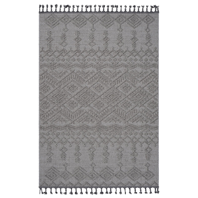 Guros - 6' X 9' Traditional Indoor / Outdoor Area Rug - White - R&R Furniture Gallery (Fountain Valley, CA)