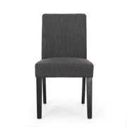 Contemporary Noble House dining chair set featuring upholstered seating and tapered wooden legs for modern elegance.