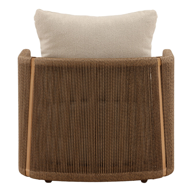 Zosia - Outdoor Sofa Chair - Sand And Natural