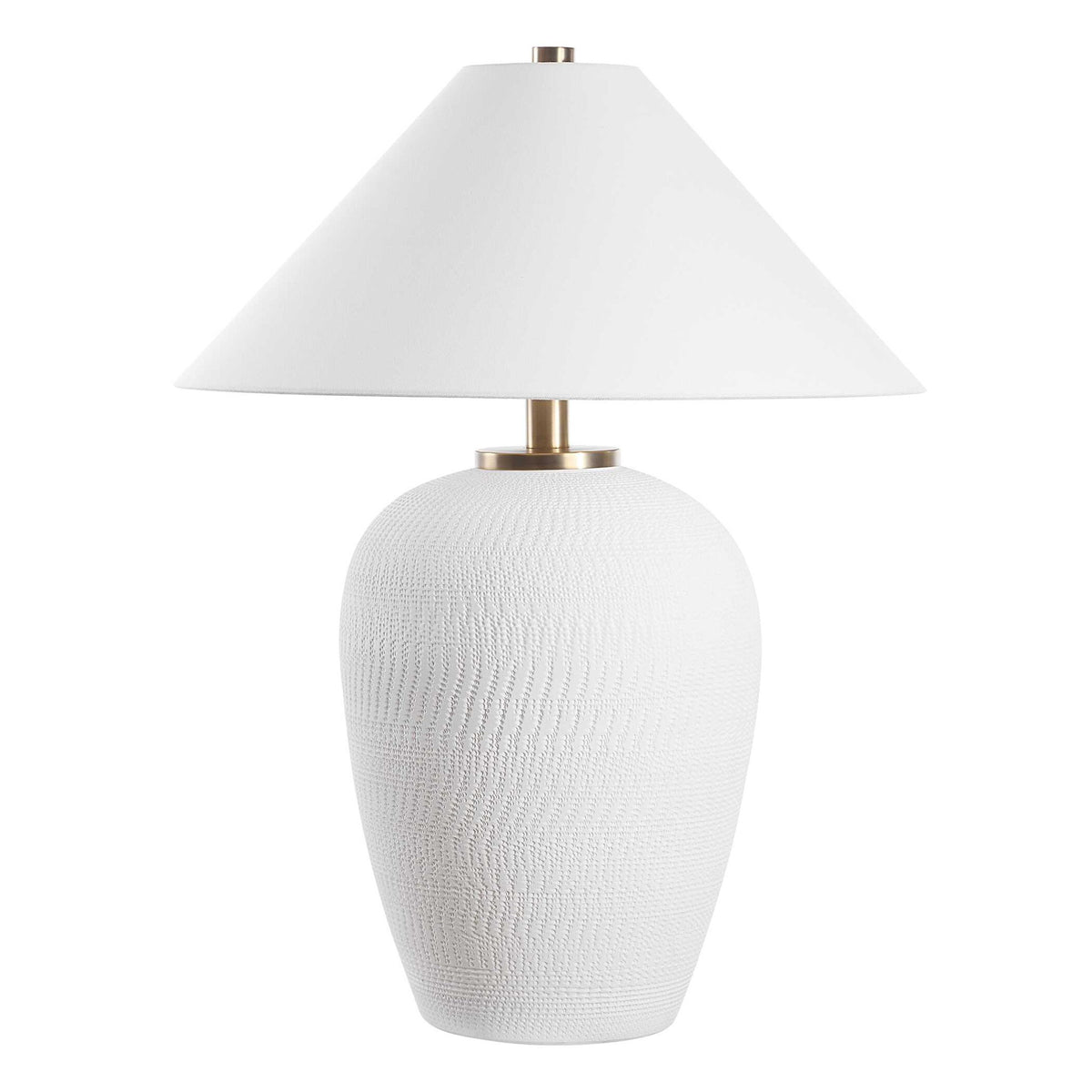 Merriton - Matt White Table Lamp - White