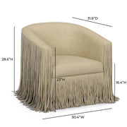 Shag Me - Vegan Leather Swivel Chair - R&R Furniture Gallery (Fountain Valley, CA)