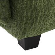 Noble House 3-seater sofa with curved armrests, stationary living room couch with plush upholstery and modern design.