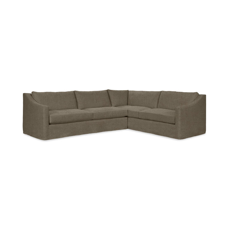 Classic Home Kipton upholstered corner sectional sofa with plush cushions and modern design, perfect for living room comfort.