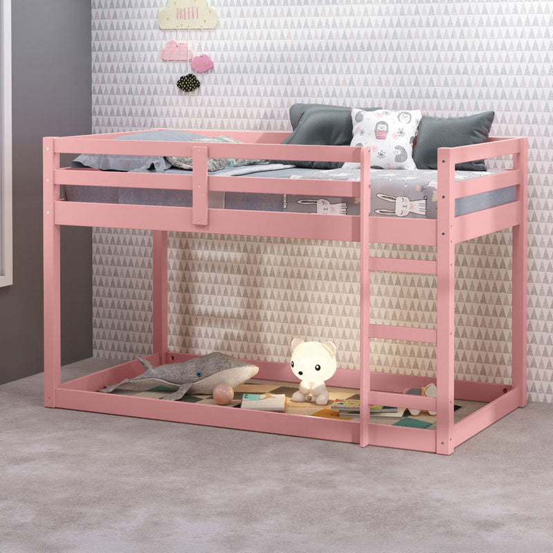 Gaston II - Twin Loft Bed - Pink