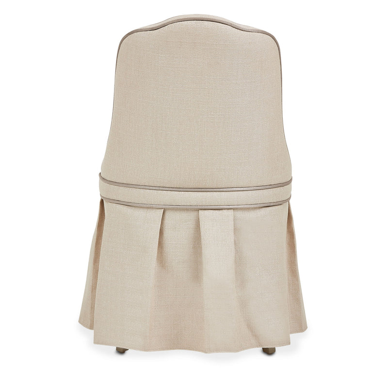 Villa Cherie - Tufted Vanity Chair - Frosted Pearl - R&R Furniture Gallery (Fountain Valley, CA)