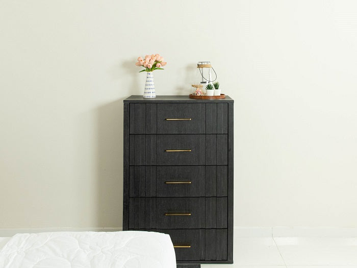 Manchester- Contemporary Dark Grey Chest — view 4
