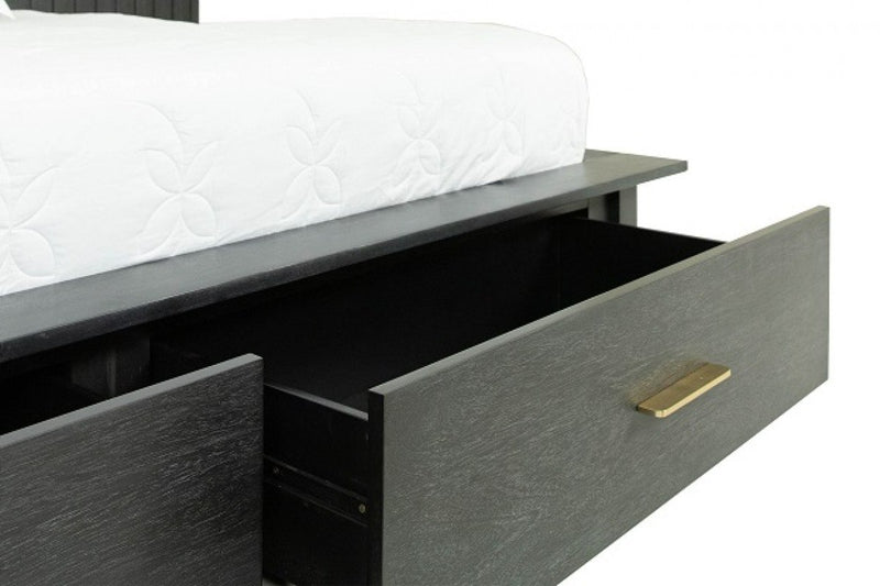 Manchester- Contemporary Dark Grey 4-Piece Bedroom Set — view 5