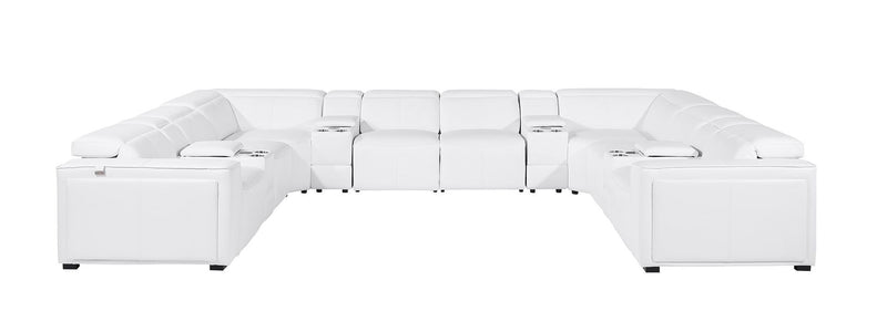 1224 - 12-Piece U-Shaped Sectional Sofa In With 4 Power Recliners & Power Headrests