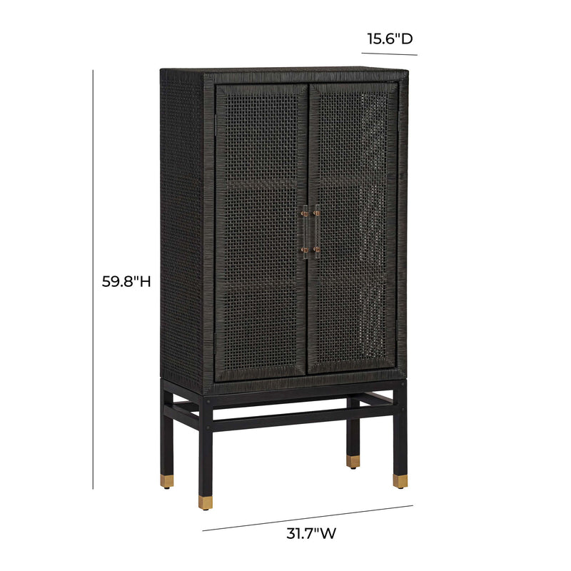 Amara - Woven Rattan Cabinet - R&R Furniture Gallery (Fountain Valley, CA)