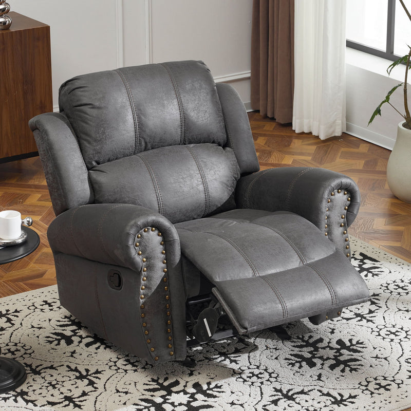 Wide Standard Manual Glider Recliner - R&R Furniture Gallery (Fountain Valley, CA)