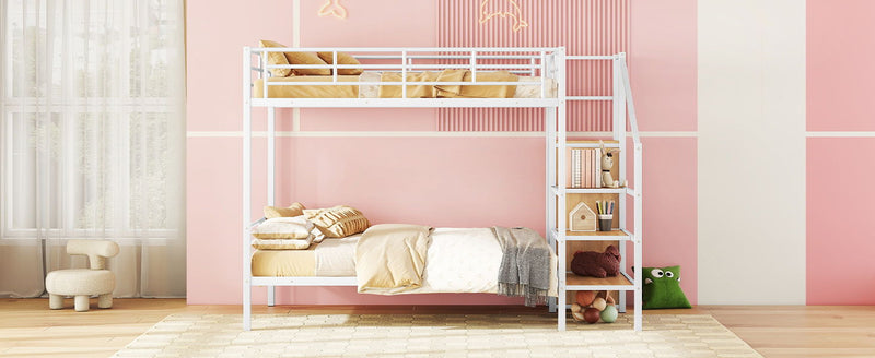 Bunk Bed With Lateral Storage Ladder And Wardrobe - R&R Furniture Gallery (Fountain Valley, CA)