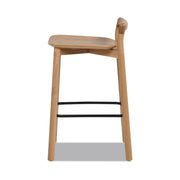 Sven - Modern Minimalist Low Back Counter Stool - Natural Blonde Ash - R&R Furniture Gallery (Fountain Valley, CA)