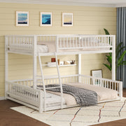 Bunk Bed Frame With Ladder And Safety Guardrails - R&R Furniture Gallery (Fountain Valley, CA)